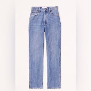 Abercrombie & Fitch ankle straight ultra high rise